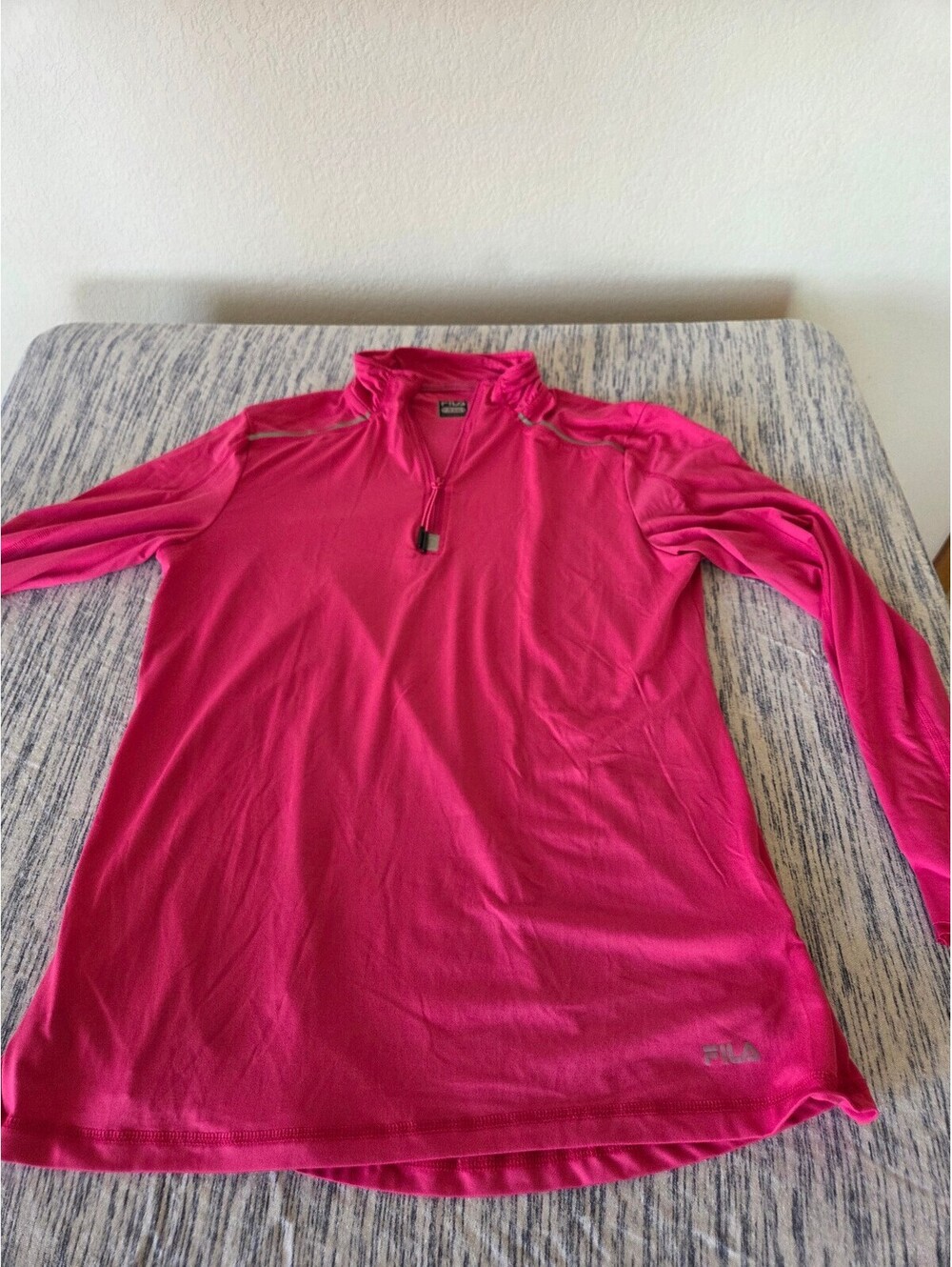 FILA Women's Pink Long Sleeve Athletic Pullover Top Size M